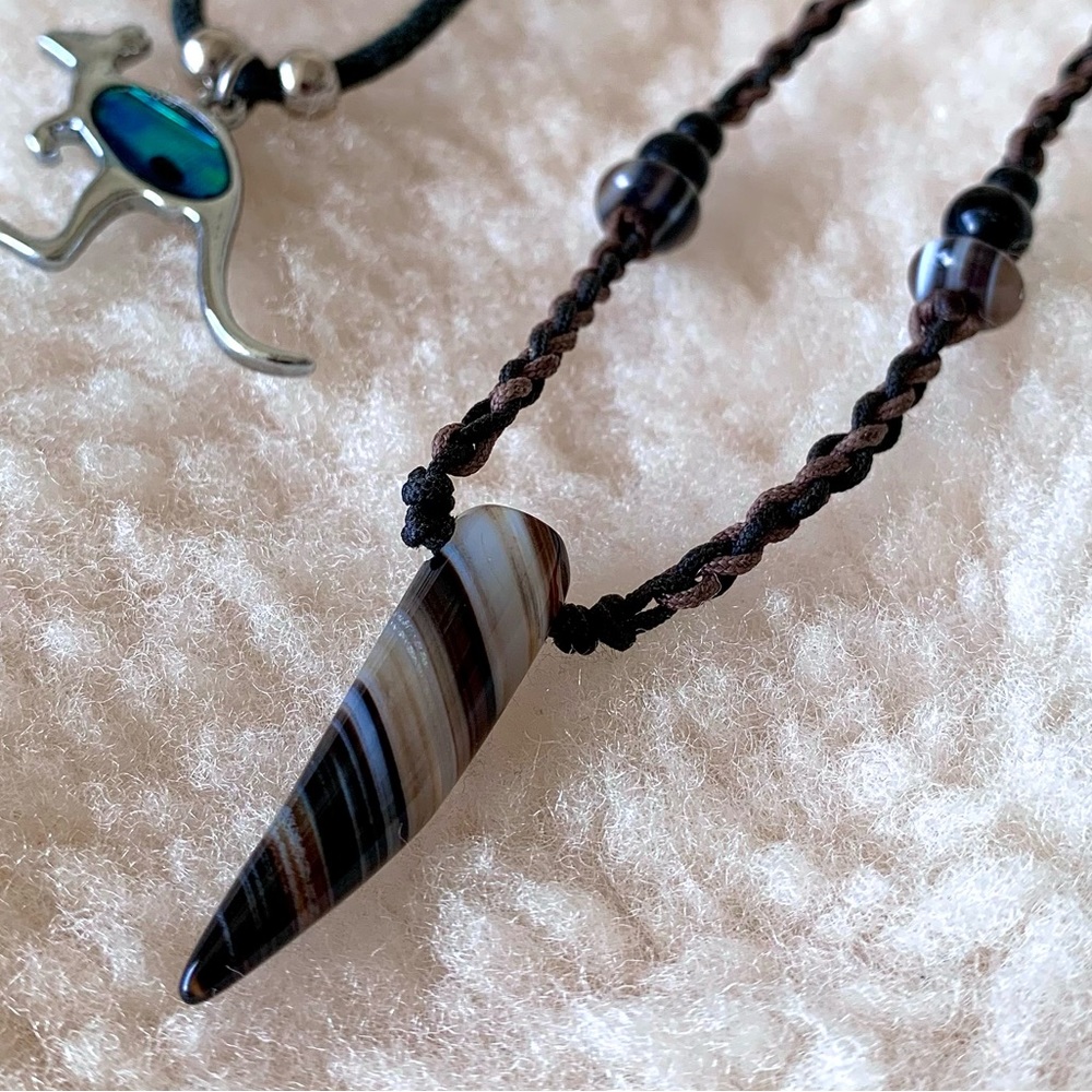 MOVING SALE❗️Gemstone pendant necklace (handmade)